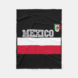 Grüne mexikanische Fußballtrikot-Flagge-Fußball-Ki Fleecedecke