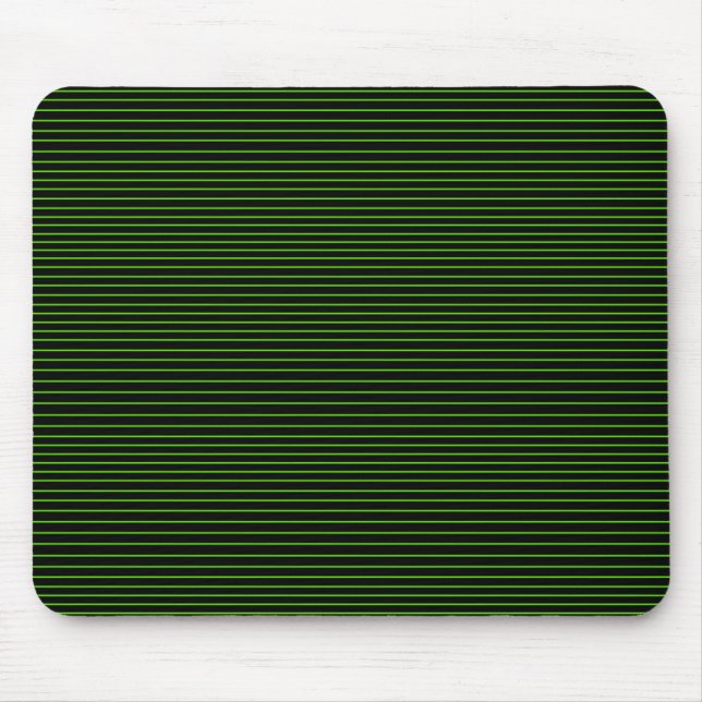 Grüne Minimallinien Mousepad (Vorne)