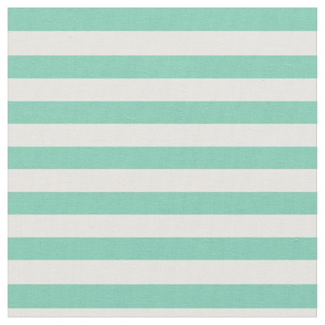 Grüne Minze u. Weiß Striped Stoff (Nahaufnahme)