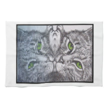 Grüne Mit Augen Katzen