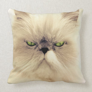 Grüne Mit Augen Perserkatze Kissen