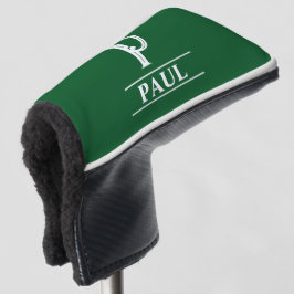 Grüne Mit Monogramm Putter Kopfbedeckung Golf Headcover