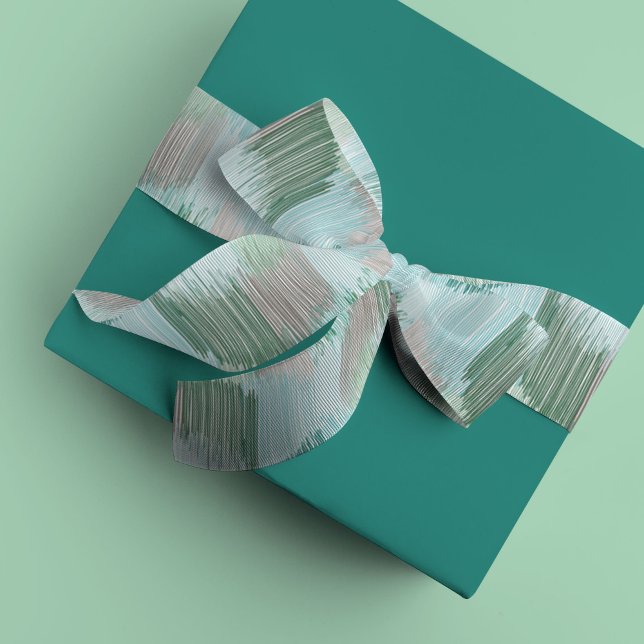 Grüne moderne Fransen Satinband (Green Modern Fringe ribbon)