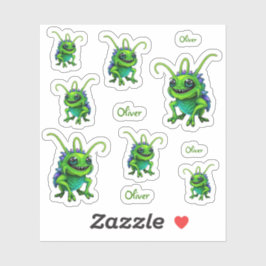 Grüne Monster-Grille - Aufkleber