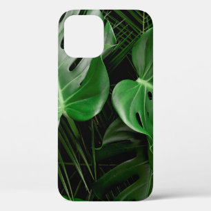Grüne Monstera-Blätter und Blätter aus Palmen Case-Mate iPhone Hülle