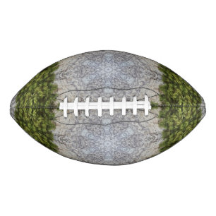 Grüne Moos und Natur Kunst Football