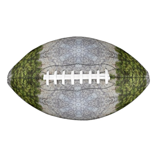 Grüne Moos und Natur Kunst Football (Vorderseite)