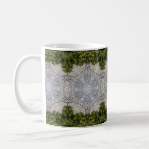 Grüne Moos und Natur Kunst Kaffeetasse
