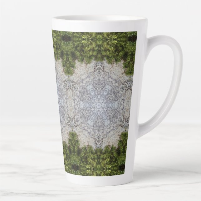 Grüne Moos und Natur Kunst Milchtasse (Rechts)