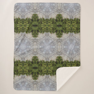 Grüne Moos und Natur Kunst Sherpadecke