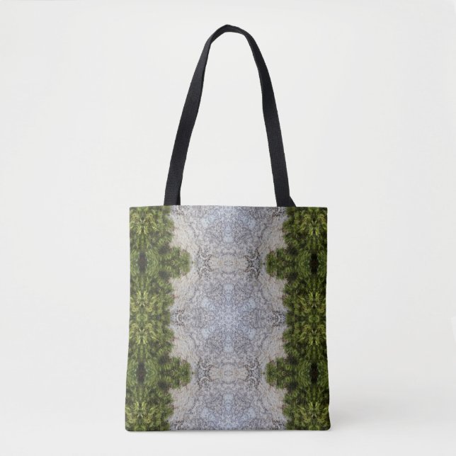 Grüne Moos und Natur Kunst Tasche (Vorderseite)