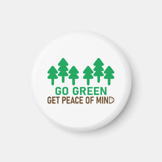 Grüne motivierend Gestaltung zum Schutz der Natur Magnet