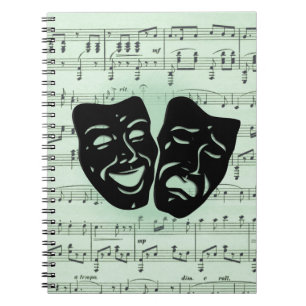 Grüne Musik und griechische Masken im Theater Notizblock