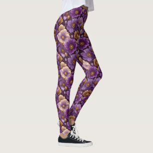 Grüne Mutterschafts-Anemonen thematische Jubiläums Leggings