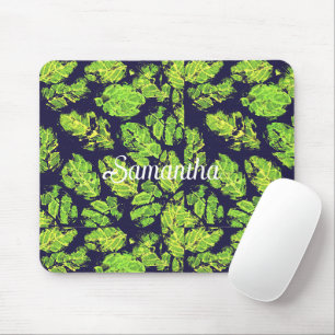Grüne Natur Acrylmalenleaf Mousepad