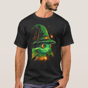 Grüne Neon-Tetra-Fisch-Halloween-Grafik-Shirts für T-Shirt