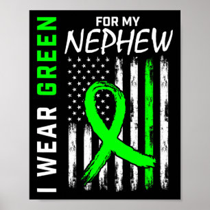 Grüne Nephew Nierenerkrankung Zerebral Palsy Aware Poster