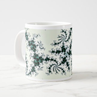 Grüne Netze - empfindliche Fraktalspitze Jumbo-Tasse