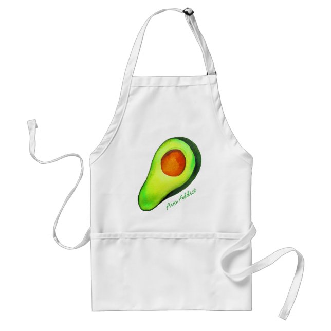 Grüne niedliche Kunst für Avocado Schürze (Vorne)