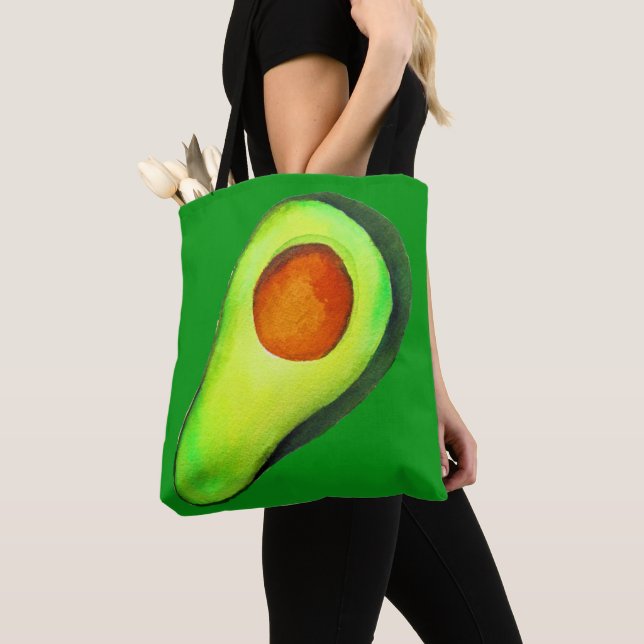 Grüne niedliche Kunst für Avocado Tasche (Von Nahem)