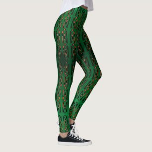 grüne Note Leggings