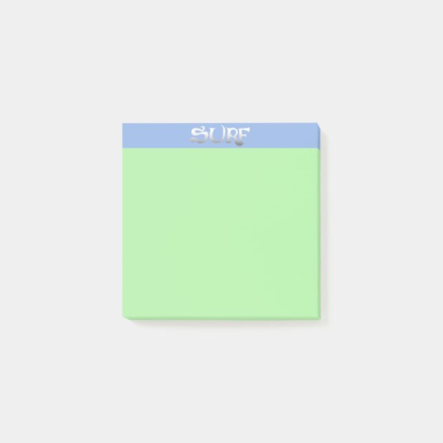 Grüne Notizblöcke Post-it Klebezettel (Vorderseite)