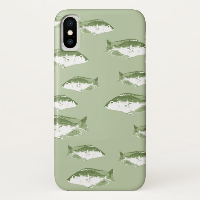 Grüne Ochsenfische Case-Mate iPhone Hülle (Rückseite)