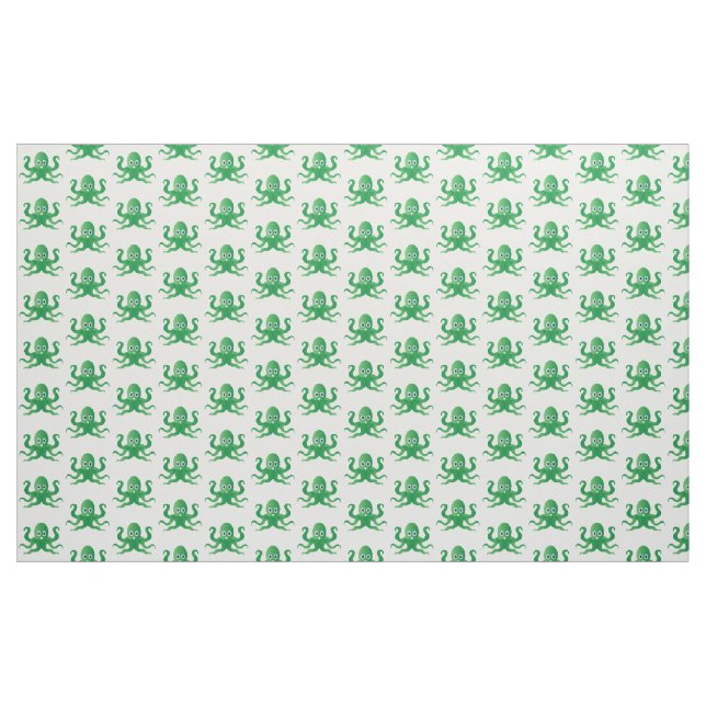 Grüne Oktopie Stoff (Yard (91,4 cm))