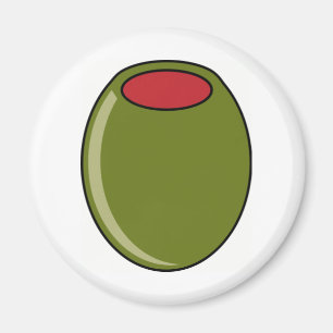Grüne Olive Magnet