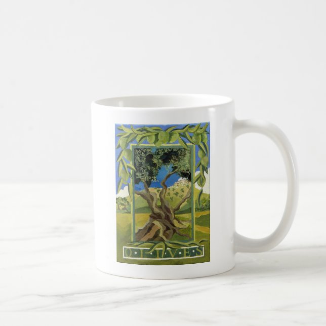 Grüne Oliven 2014 Kaffeetasse (Rechts)