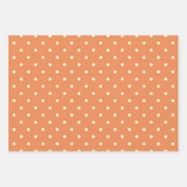 GRÜNE ORANGE TAN FALL AUTUMN GESCHENKPAPIER SET