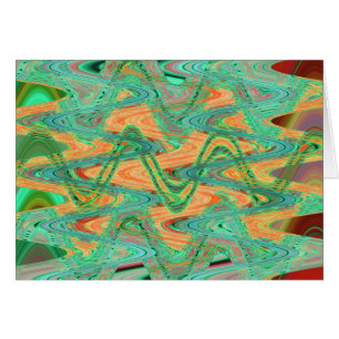 grüne Orangenwellen