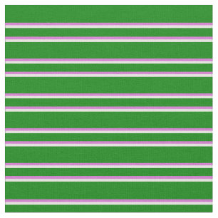 Grüne, Orchideen und Weiße Linien Stoff