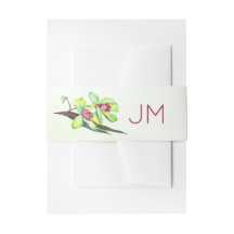 Grüne Orchids Monogram Hochzeit