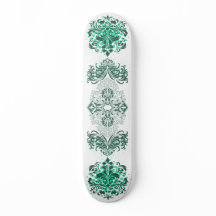 Grüne ornamentale Arabeske