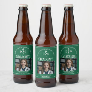 Grüne Osteopathische Medizinstudium Bierflaschenetikett