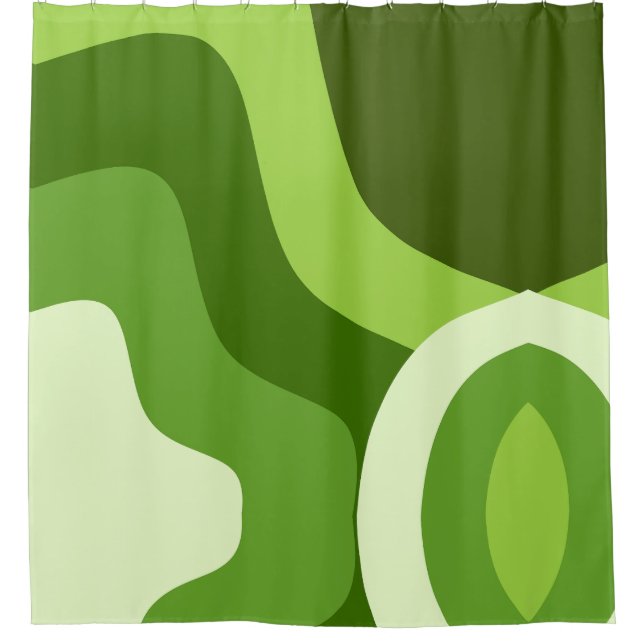 Grüne P 543 b 1 von 3 Duschvorhang (Vorderseite)