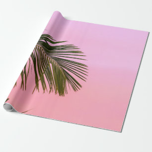 GRÜNE PALM-PFLANZE GESCHENKPAPIER
