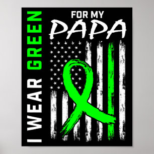 Grüne Papa Nierenerkrankung Zerebrale Palsy Bewuss Poster