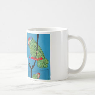 grüne Papageien-Tasse Kaffeetasse