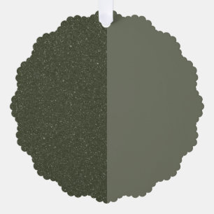 Grüne Papierzierkarte für Glitzer und Matte auftei Ornament Karte