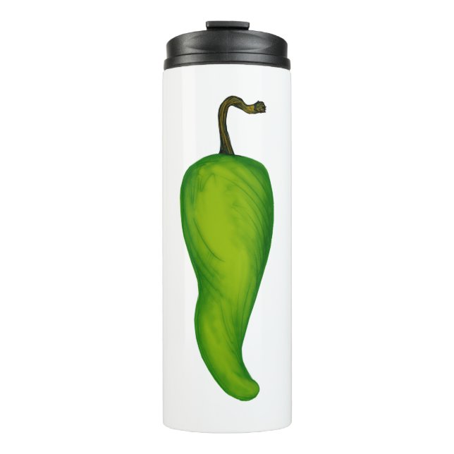 Grüne Pepper Thermosbecher (Vorderseite)