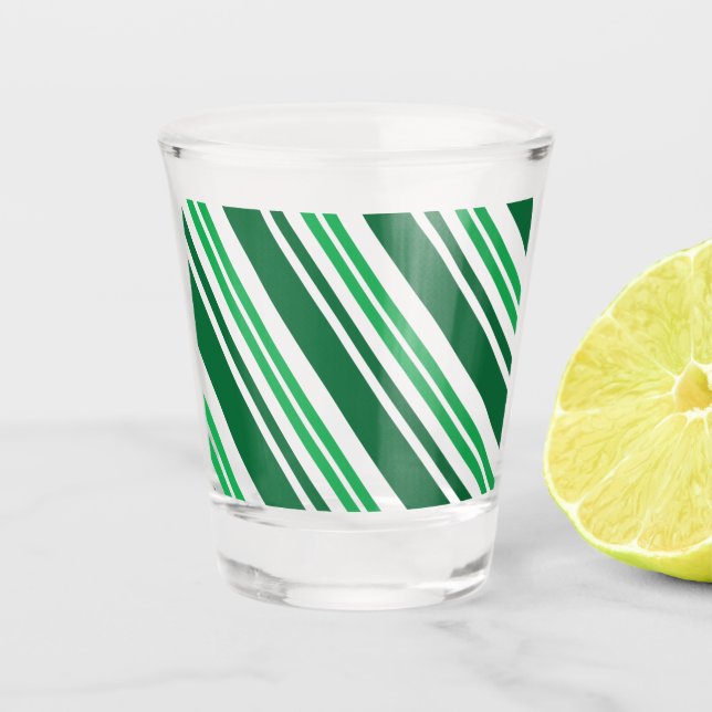 Grüne Pepperminte Schnapsglas (Vorderseite)