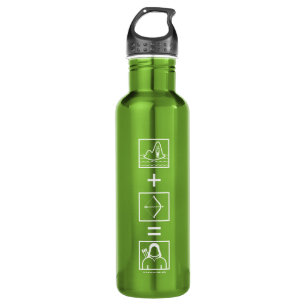 Grüne Pfeil-Gleichung des Pfeil-  Edelstahlflasche
