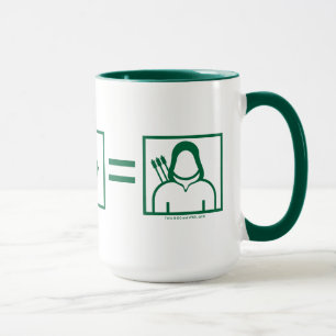 Grüne Pfeil-Gleichung des Pfeil-  Tasse