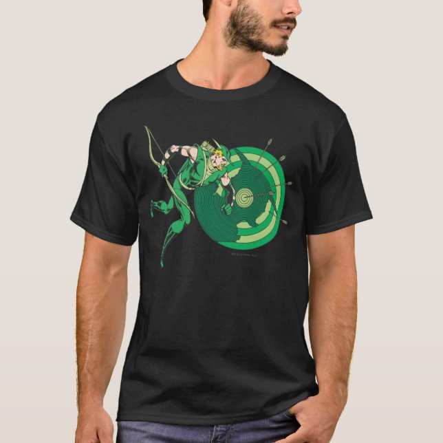 Grüne Pfeil mit Ziel 2 T-Shirt (Vorderseite)