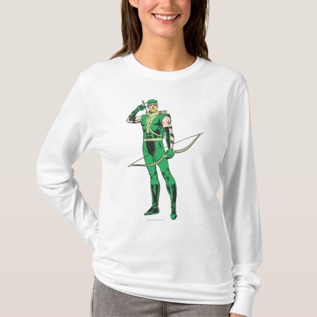 Grüne Pfeil mit Ziel T-Shirt (Vorderseite)
