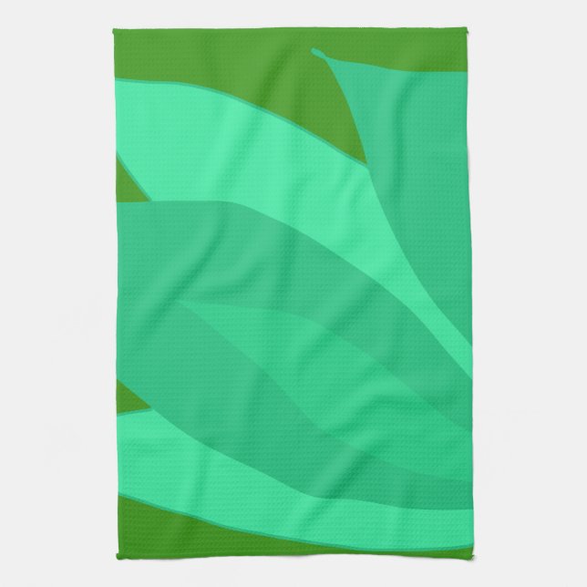 Grüne Pflanze Geschirrtuch (Vertikal)