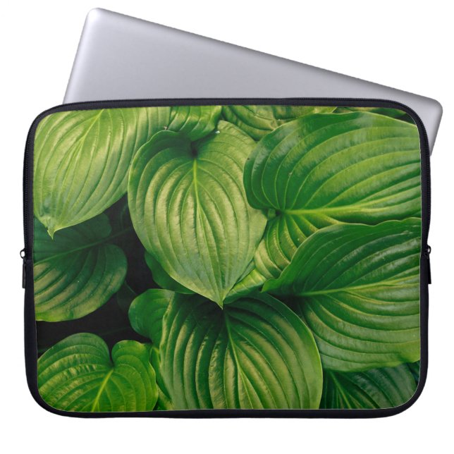 Grüne Pflanze Laptopschutzhülle (Vorderseite)