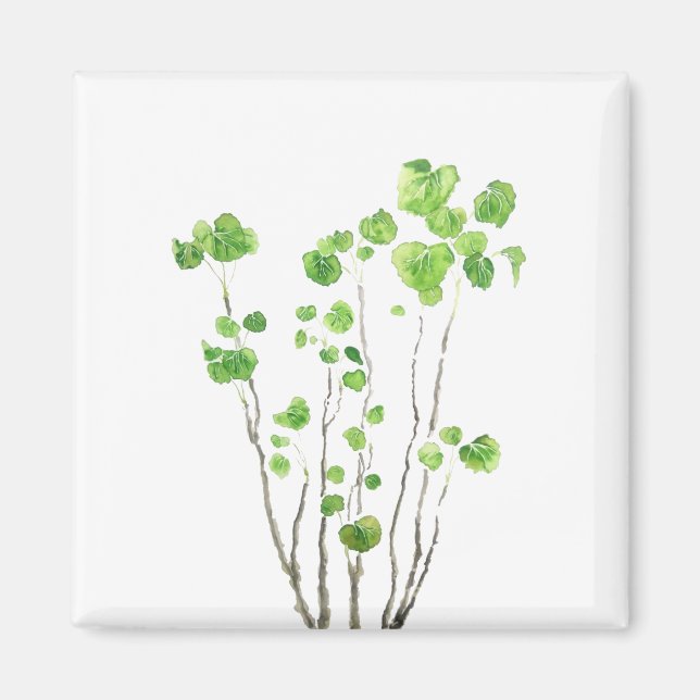 Grüne Pflanze Magnet (Vorne)